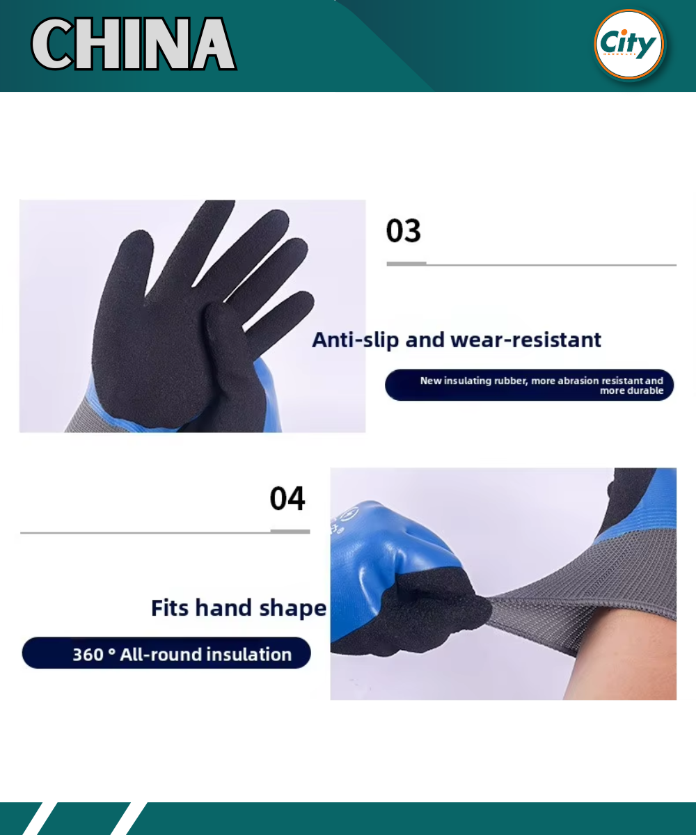 Shock Proof Hand Gloves 400V Resistance Electrician Gloves (1 Pair)