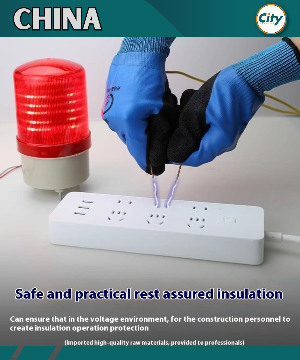 Shock Proof Hand Gloves 400V Resistance Electrician Gloves (1 Pair)